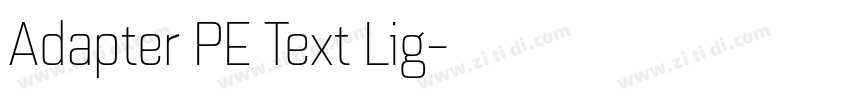 Adapter PE Text Lig字体转换